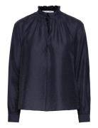 Karookhi Blouse 14641 Tops Blouses Long-sleeved Navy Samsøe Samsøe