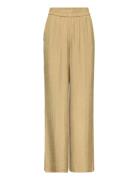 Trousers Bottoms Trousers Wide Leg Beige IVY OAK