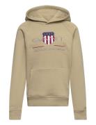 Archive Shield Hoodie Tops Sweat-shirts & Hoodies Hoodies Beige GANT