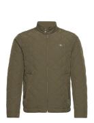 Quilted Windcheater Tynn Jakke Khaki Green GANT