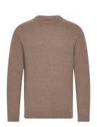 Alpaca Mateo Knit Tops Knitwear Jumpers Brown Mads Nørgaard