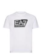 T-Shirt Tops T-shirts Short-sleeved White EA7