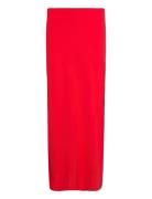 Low Waist Maxi Skirt Langt Skjørt Red Gina Tricot