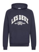 University Hoodie Tops Sweat-shirts & Hoodies Hoodies Blue Les Deux