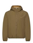 Reversible Hooded Jacket Fôret Jakke Green GANT