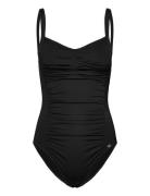 Potenza Solid Swimsuit Badedrakt Badetøy Black Panos Emporio