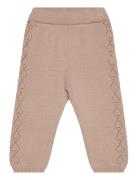 Pants Knit Bottoms Trousers Brown Fixoni