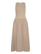 A-Line Dress Maxikjole Festkjole Beige Mango