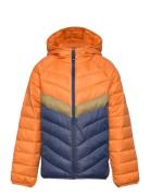 Jacket W. Hood - Quilted Fôret Jakke Multi/patterned Color Kids