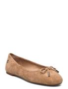 Jayna Suede Flat Ballerinasko Ballerinaer Beige Lauren Ralph Lauren