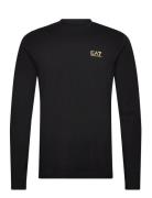 T-Shirt Tops T-shirts Long-sleeved Black EA7