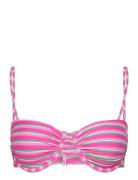 Stripe-Print Bikini Top Swimwear Bikinis Bikini Tops Bandeau Bikinitop...