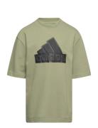 U Fi Logo T Tops T-shirts Short-sleeved Green Adidas Sportswear