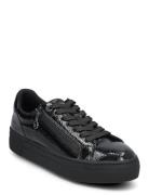 Women Lace-Up Lave Sneakers Black Tamaris