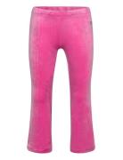 Leggings Flare Velour Solid Bottoms Leggings Pink Lindex