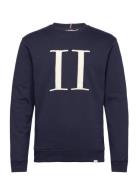 Encore Bouclé Sweatshirt Tops Sweat-shirts & Hoodies Sweat-shirts Navy...