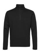 Mens Sunningdale Halfzip Outerwear Sport Jackets Black Abacus