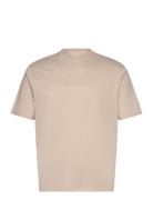 T-Shirt Tops T-shirts Short-sleeved Cream Armani Exchange