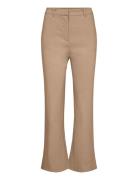 Sc-Lilly Bottoms Trousers Flared Beige Soyaconcept