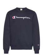 Crewneck Sweatshirt Tops Sweat-shirts & Hoodies Sweat-shirts Navy Cham...