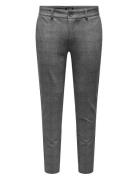 Onsmark Slim Check Pants 9887 Noos Bottoms Trousers Formal Grey ONLY &...