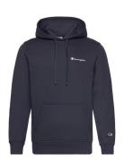 Hooded Sweatshirt Tops Sweat-shirts & Hoodies Hoodies Navy Champion