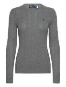 Cable-Knit Wool-Cashmere Sweater Tops Knitwear Jumpers Grey Polo Ralph...