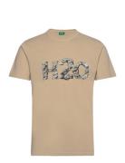 Lolland Tee Tops T-shirts Short-sleeved Beige H2O