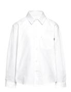 Cotton Oxford Svano Shirt Tops Shirts Long-sleeved Shirts White Mads N...