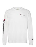 Crewneck Long Sleeve T-Shirt Tops T-shirts Long-sleeved White Champion