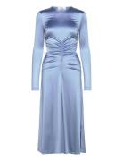 Caron - Glossy Stretch Knelang Kjole Blue Day Birger Et Mikkelsen