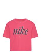 Nike Star Boxy Tee Tops T-shirts Short-sleeved Pink Nike