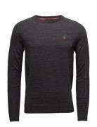 Merino Ck Designers Knitwear Round Necks Grey Morris