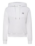 Ck Embroidery Hoodie Tops Sweat-shirts & Hoodies Hoodies White Calvin ...