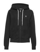 Fleece Full-Zip Hoodie Tops Sweat-shirts & Hoodies Hoodies Black Polo ...