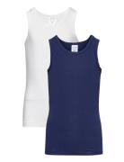 Shirt 0/0 Tops T-shirts Sleeveless Blue Schiesser