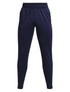 Ua Armour Fleece Joggers Bottoms Sweatpants Navy Under Armour