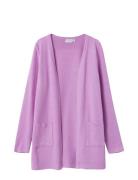 Nkfvicti Ls Knit Card L Noos Tops Knitwear Cardigans Purple Name It