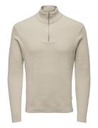 Onsphil Reg 12 Cotton Half Zip Knit Noos Tops Knitwear Half Zip Jumper...