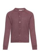 Tneve Glitter Cardigan Tops Knitwear Cardigans Brown The New