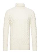 Maroll Pattern Tops Knitwear Turtlenecks White Matinique