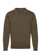 Invichris Tops Knitwear Long Sleeve Knitted Polos Green INDICODE