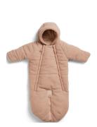 Baby Overall - Pink Bouclé 0-6M Outerwear Coveralls Snow-ski Coveralls...