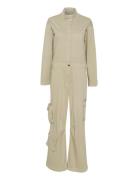 Mirjagz Jumpsuit Bottoms Jumpsuits Khaki Green Gestuz