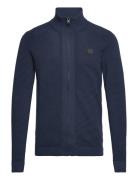 Sdvalencia Ca Tops Knitwear Full Zip Jumpers Navy Solid