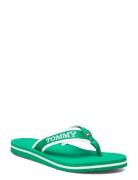 Hilfiger Webbing Pool Slide Shoes Summer Shoes Sandals Flip Flops Gree...