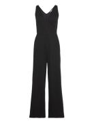 Wrap Detail Jumpsuit Sleeveless Bottoms Jumpsuits Black Tommy Hilfiger