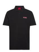 Diqonos Designers Polos Short-sleeved Black HUGO