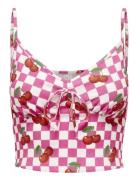 Onlbenna Sl Top Cs Jrs Tops Crop Tops Sleeveless Crop Tops Pink ONLY