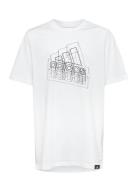 Tech Table Tops T-shirts Short-sleeved White Adidas Sportswear